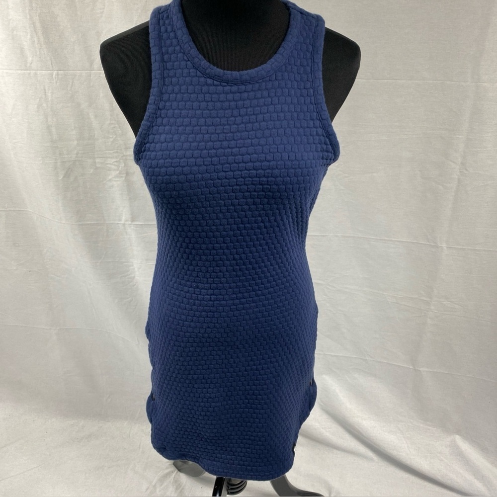 EleVen by Venus Williams Skater Rib Dress Tennis Racer Back Buttons On Side XS